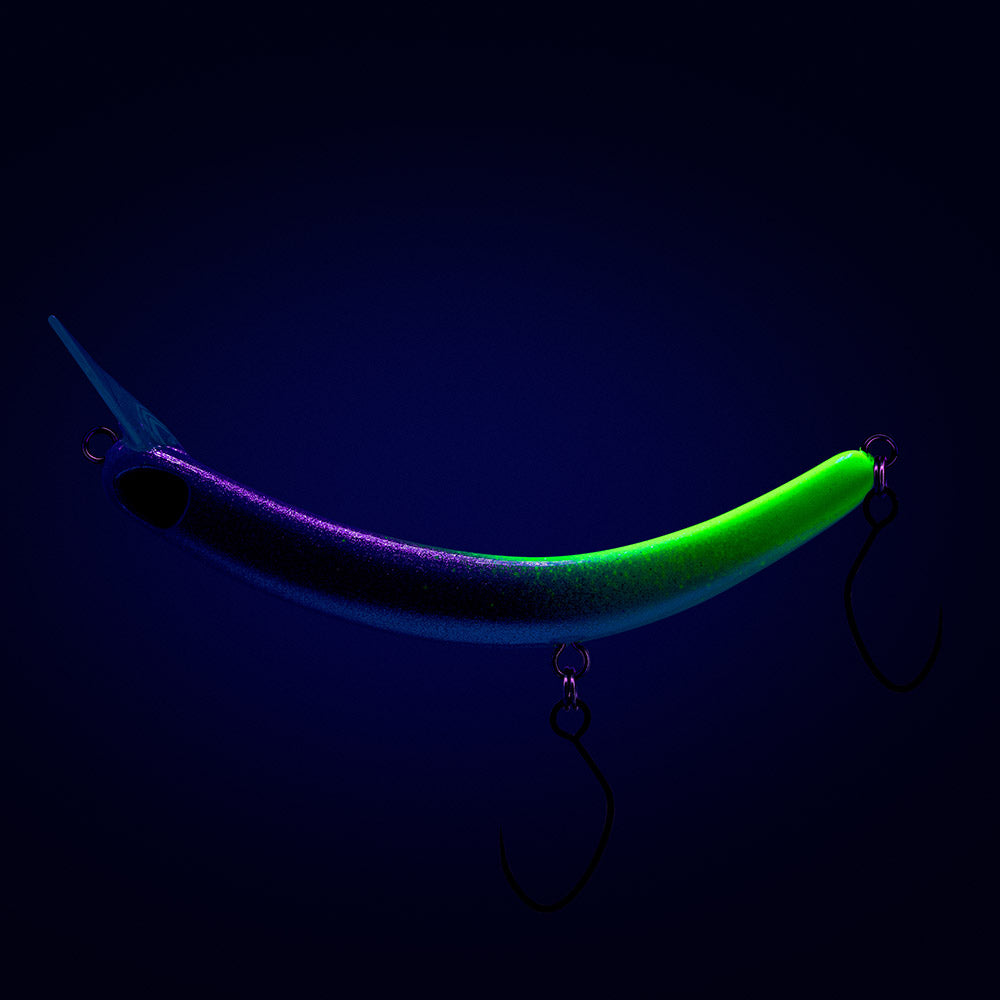 PROBAITS Wobbler Tumbling Banana für Forellen, Crankbait mit Überkopf-Lippe, farbenfrohes Angelköder-Design