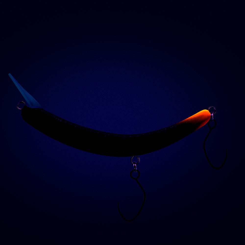 PROBAITS Tumbling Banana Wobbler Forellen-Crankbait mit Überkopflippe, bunte UV-Farben, für Angeln auf Forellen, hochwertiges Angelausrüstung