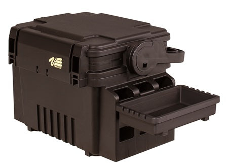Meiho BM Black tacklebox featuring multiple compartments and a sturdy design for organized fishing gear storage.