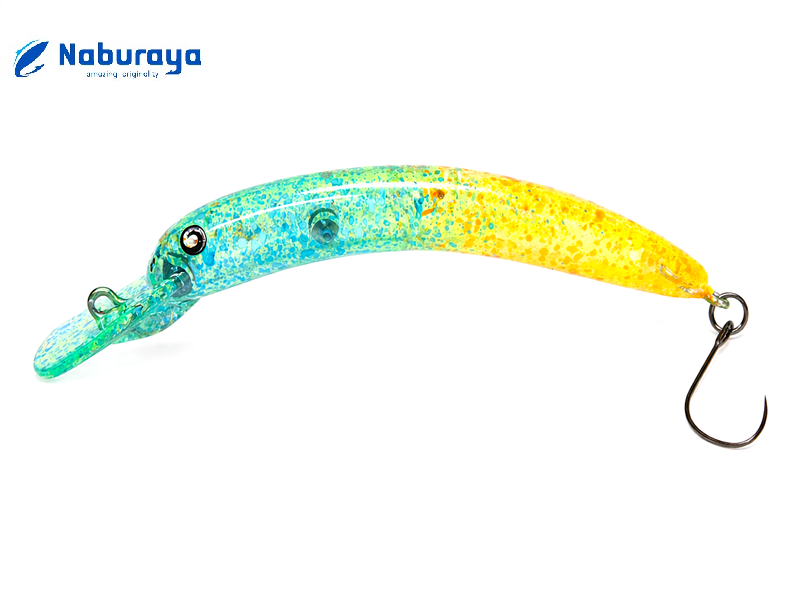 Naburaya Ten-Nyoro #7 Splash Clear Wobbler, klarer Köder für Forellenangeln, mit realistischem Design und leuchtender Oberfläche