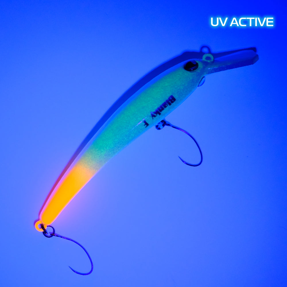 Rob Lure Blanky 65F FA02 UV Wobbler, bunte Angelköder mit schimmernder UV-Oberfläche, zum Angeln in verschiedenen Gewässern