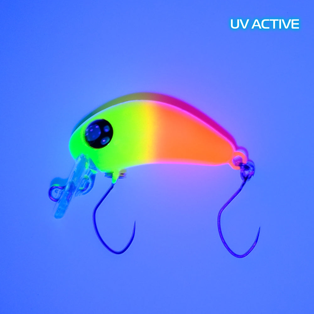 Rob Lure Chelsea SS FA01 Wobbler in UV-Farbe, detailreiche Angelköder mit reflektierenden Oberflächen, ideal für Süßwasserfischen