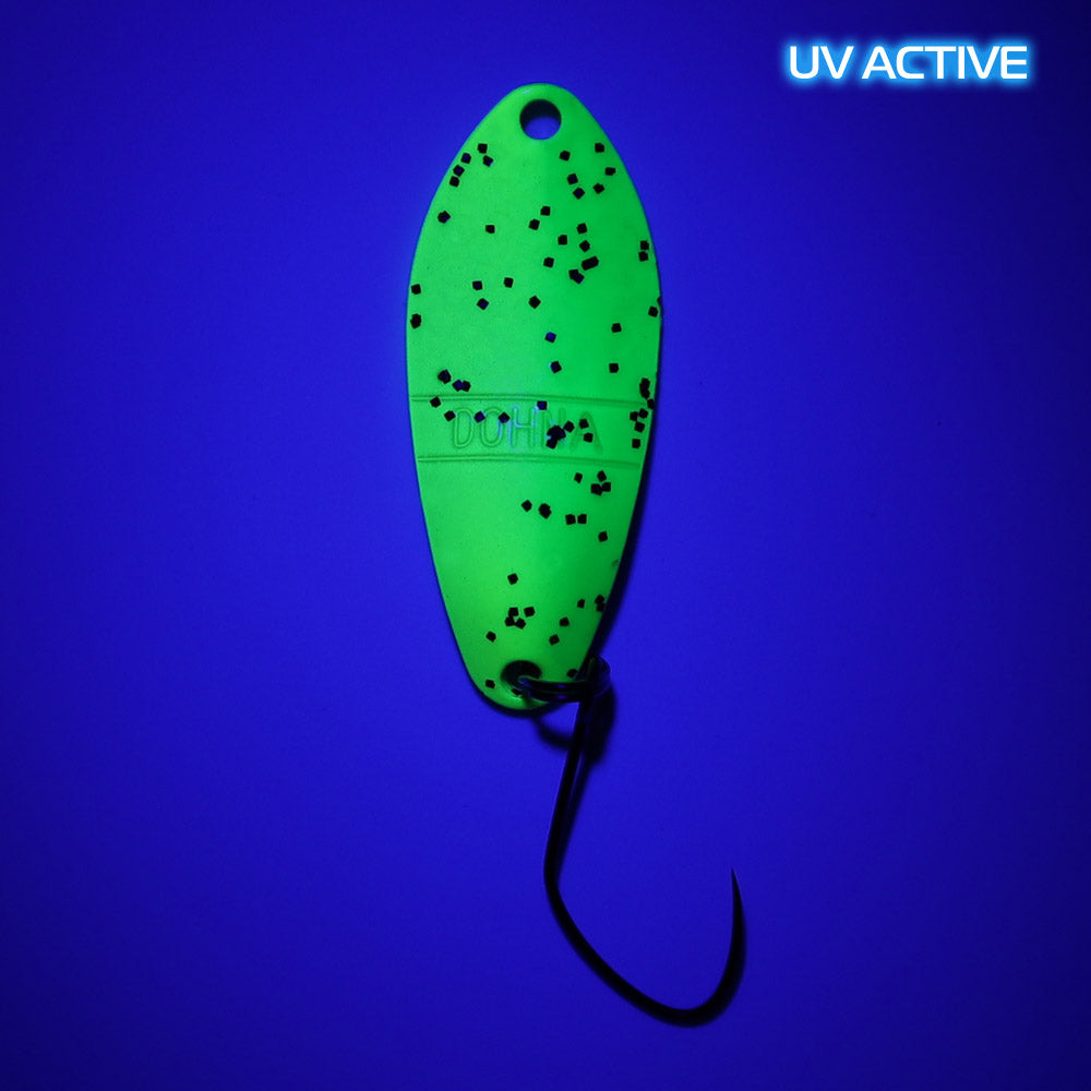 Silberne Angler´z System Antem Dohna EM18 Angelblei, 25g, mit schlankem Spoon-Design, auf weißem Hintergrund fotografiert