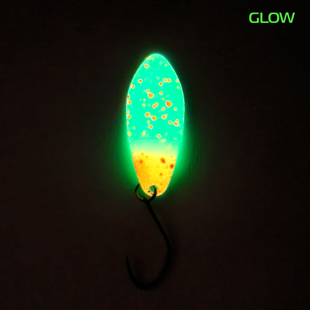Angler´z System Antem Dohna FA01 Glow Angelhaken-Köder, silberfarben, mit leuchtender Oberfläche, perfekt für Nachtangeln