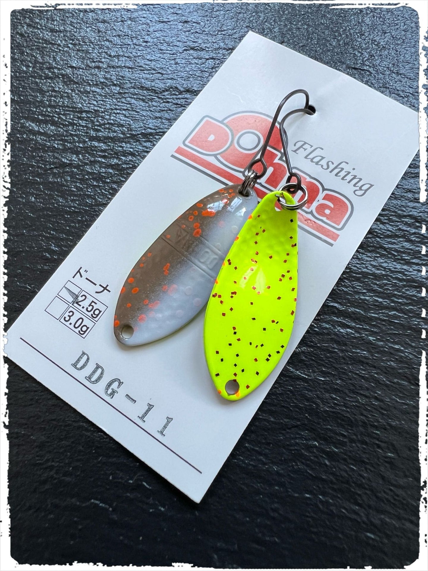 Angler´z System Antem Dohna DDG 2022-11 spoon with a sleek design and vibrant colors, ideal for fishing enthusiasts.