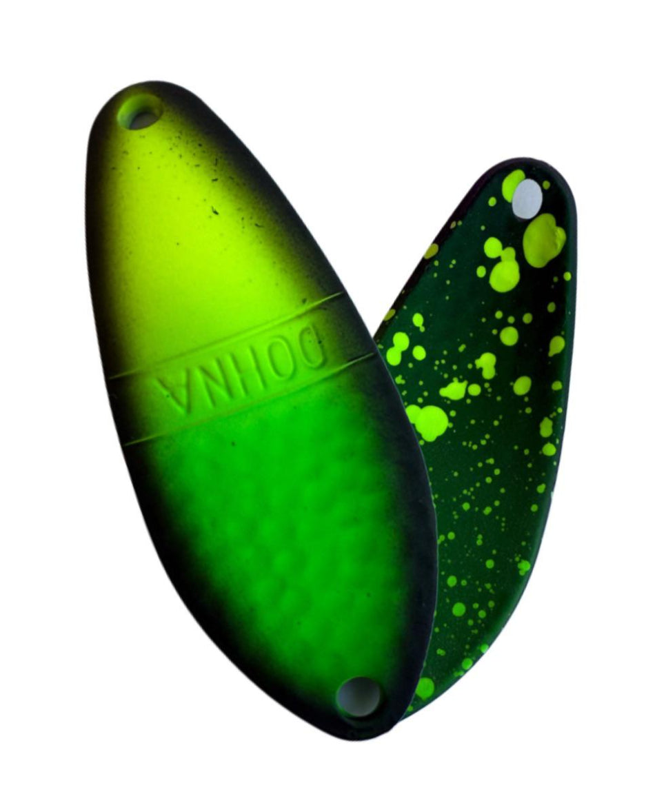 Angler´z System Antem Dohna DDG-MK06 Angelblei, silberner Spoon zum Angeln, detailreiche Nahaufnahme