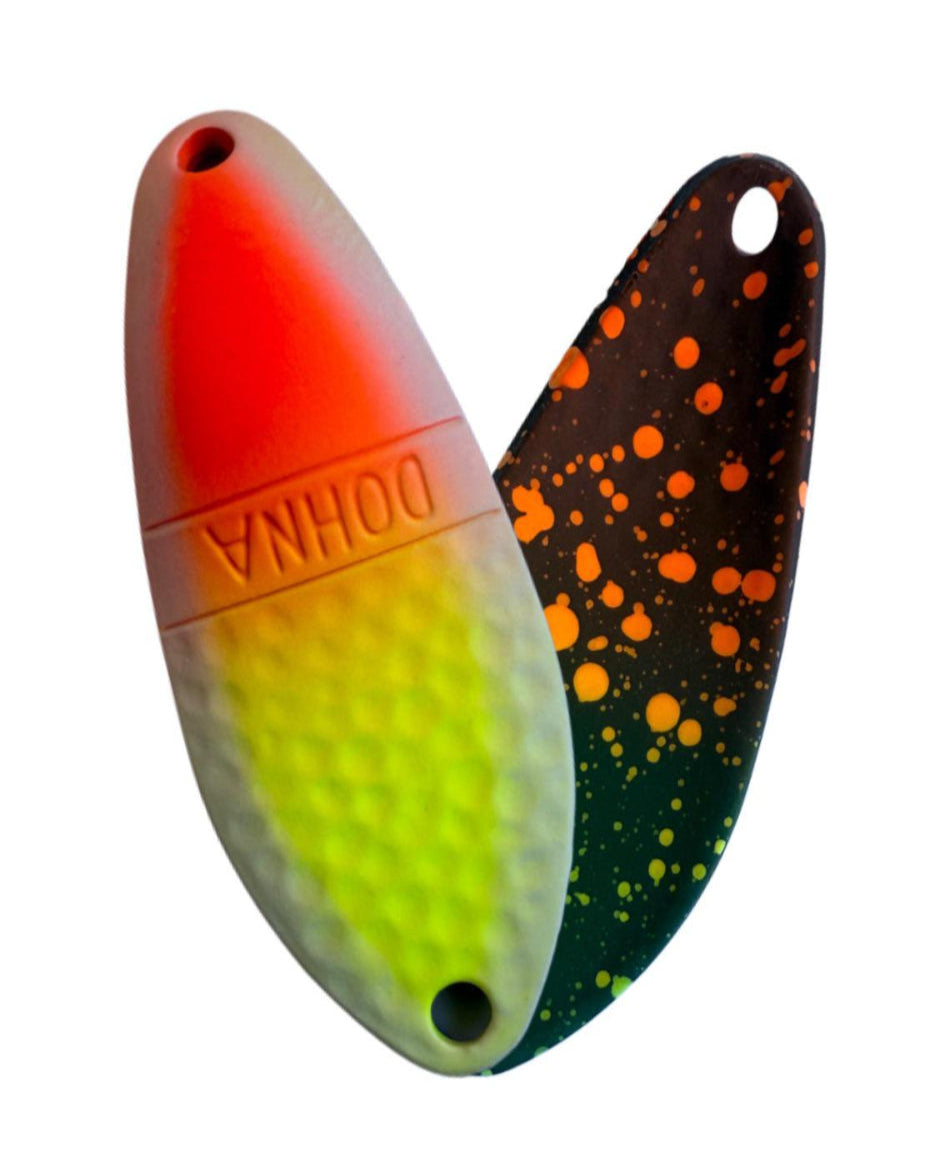 Silberner Angelhaken Spoon von Angler´z System Antem Dohna DDG-MK12, detailreiche Oberfläche, zum Angeln geeignet