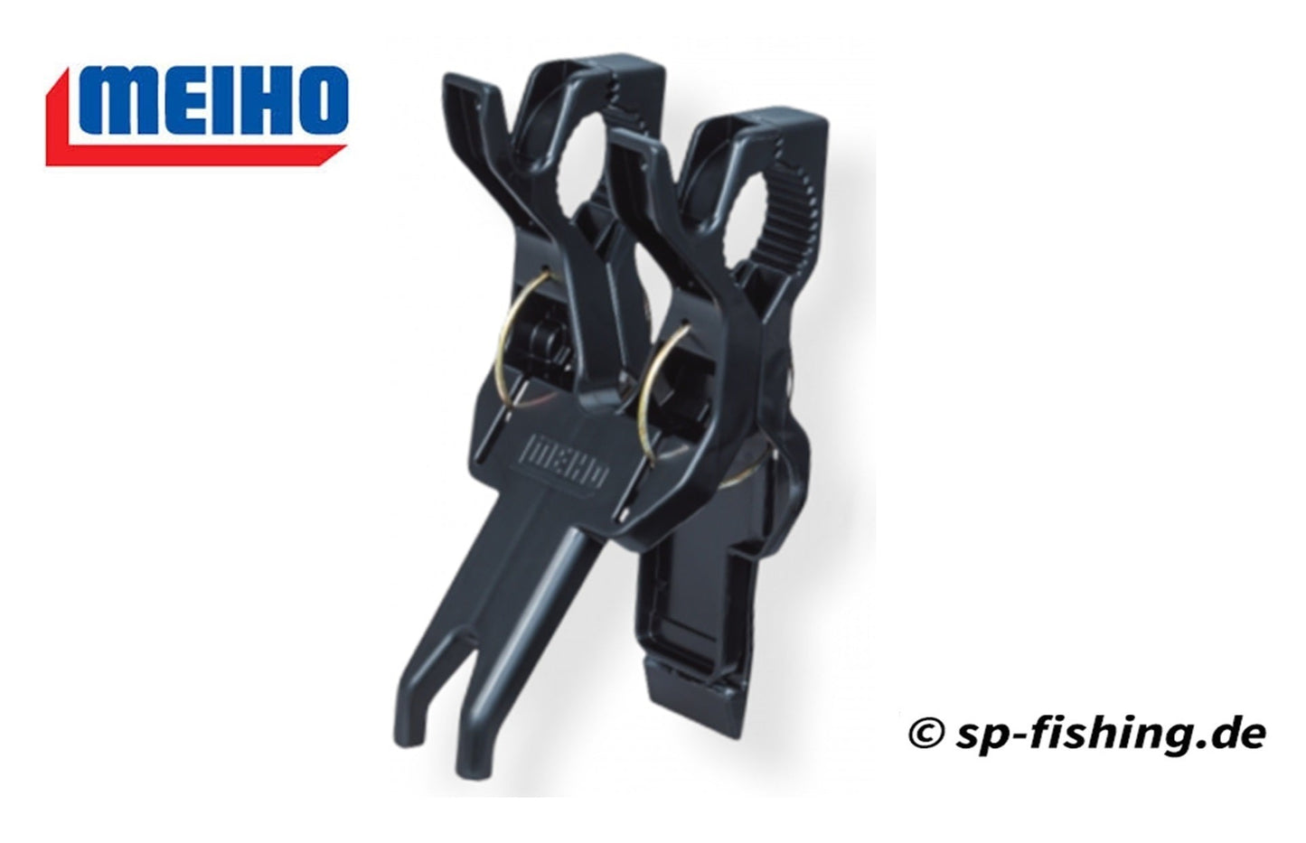 Meiho Multi Clip BM-L Tacklebox mit Köderhalter, praktische Aufbewahrung für Angelzubehör, kompakte Angelbox von Meiho