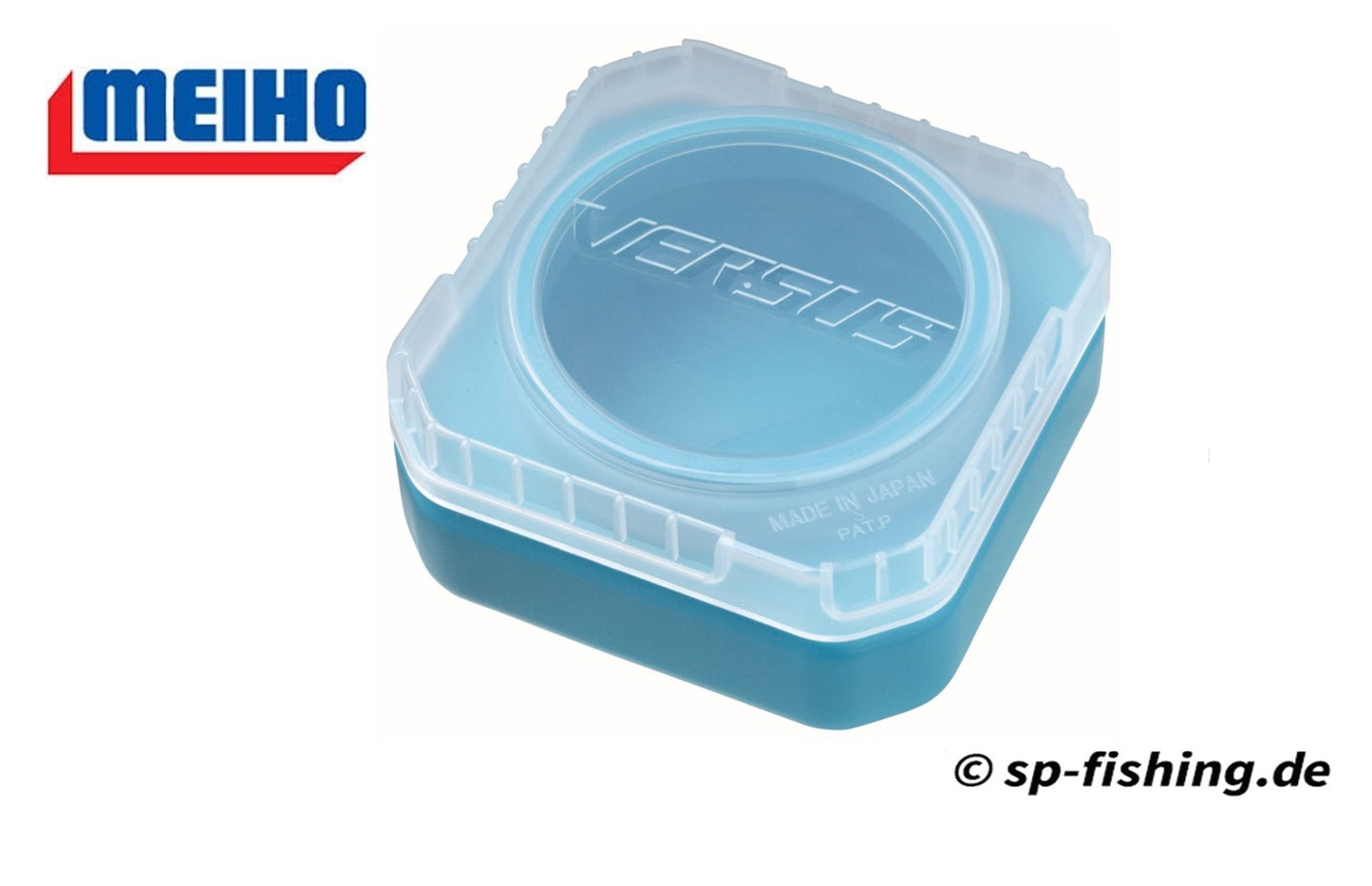 Meiho Liquid Pack VS L430 tacklebox in blue, featuring multiple compartments for organized lure storage.
