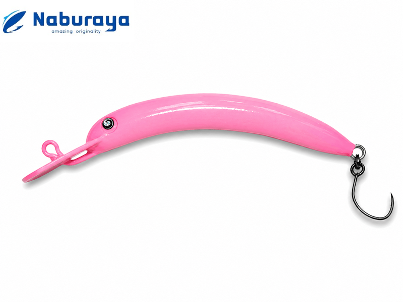 Naburaya Nabucra 69 #02 Glow Wobbler zum Angeln, leuchtendes Ködermodell mit schimmernder Oberfläche, im Wasser schwimmend