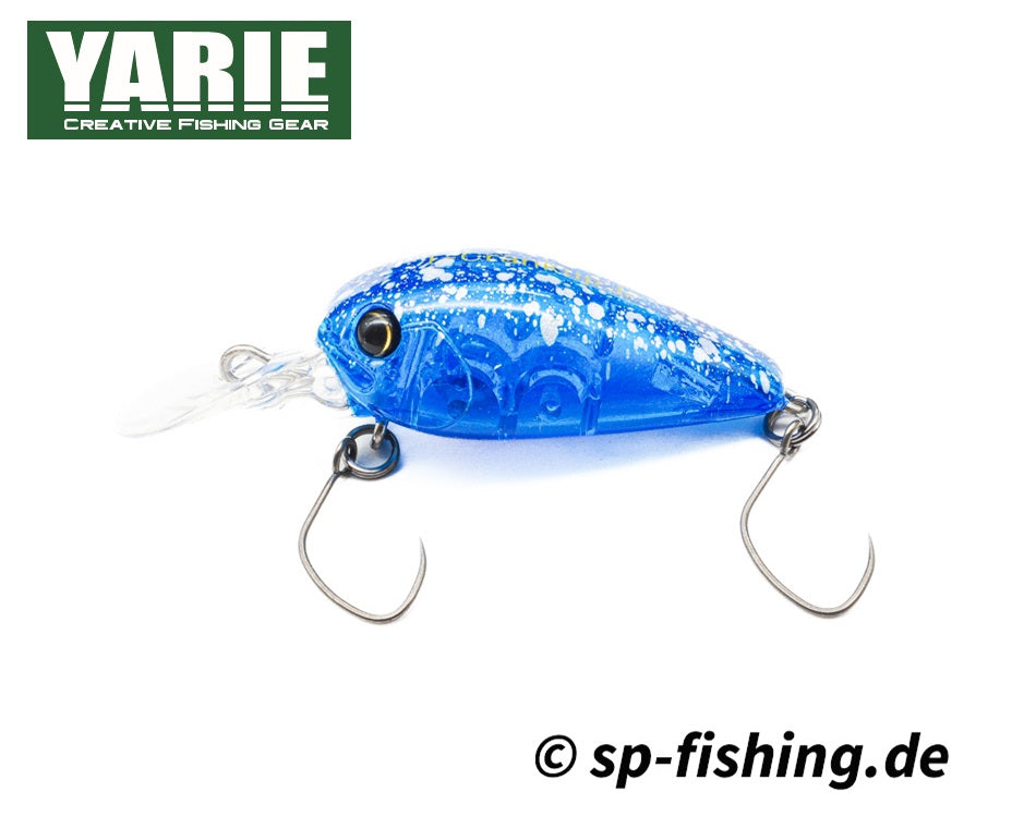 Yarie T-Crankup C32 SS slow sinking wobbler with realistic colors and details for effective fishing.