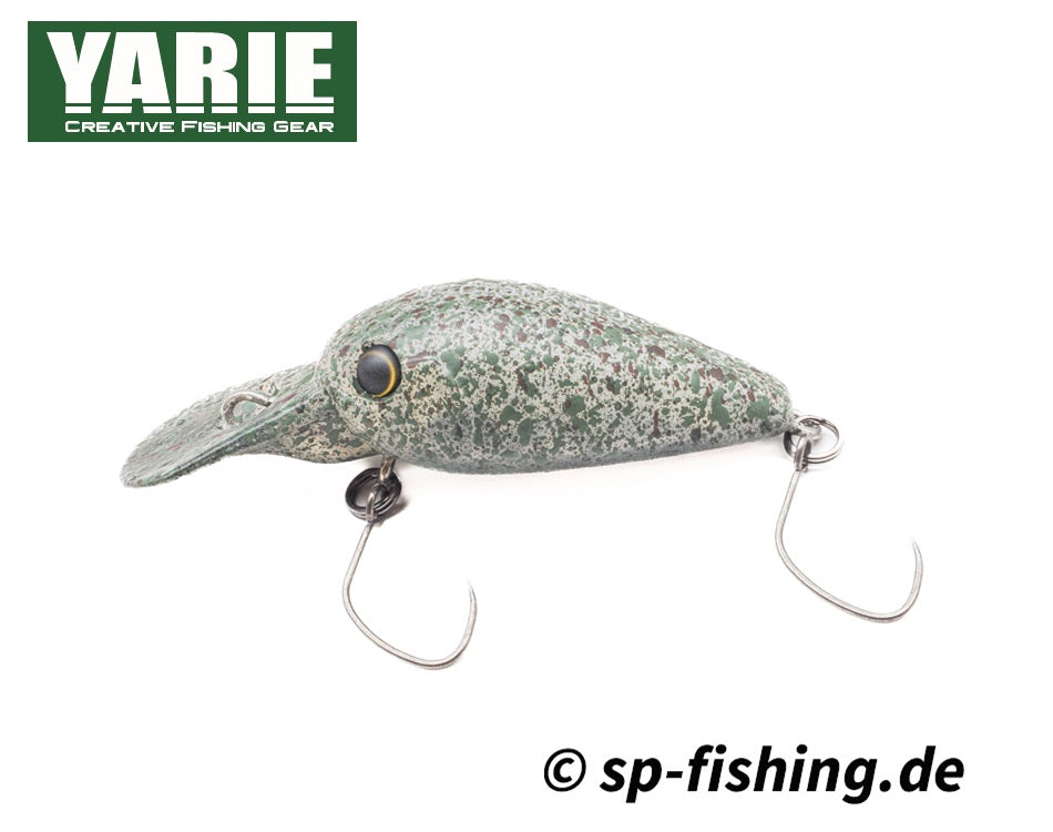 Yarie T-Crankup C38 GLOW SS Wobbler, langsames Sinkverhalten, leuchtende Oberfläche, für Forellen und Raubfische