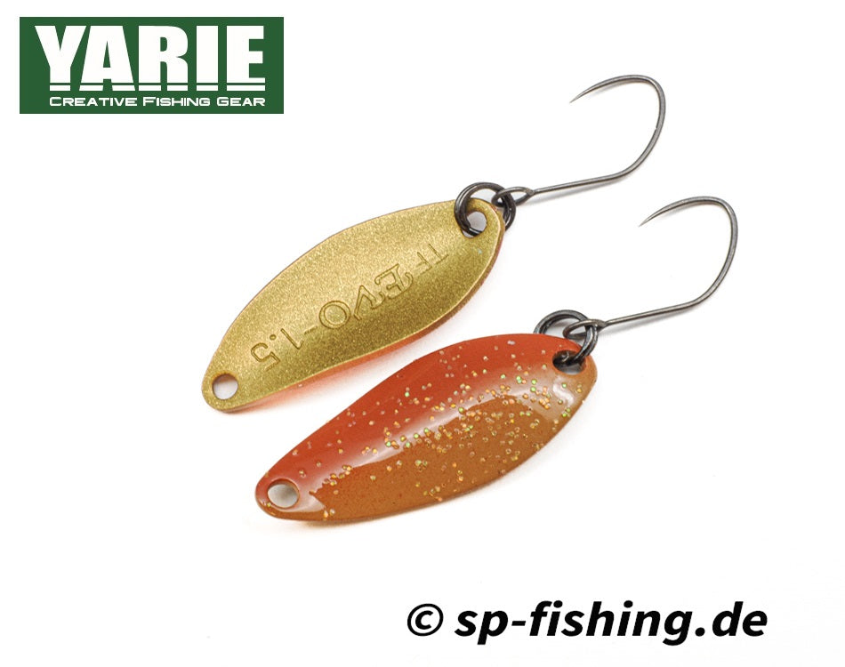 Yarie Spoon T-Fresh EVO E68 with a sleek design, featuring a curved spoon shape for effective lure presentation.