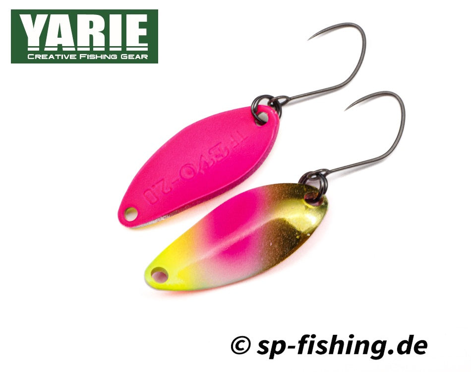 Yarie Löffel T-Fresh EVO BS22 aus Edelstahl, Nahaufnahme zeigt die ergonomische Form und glatte Oberfläche.