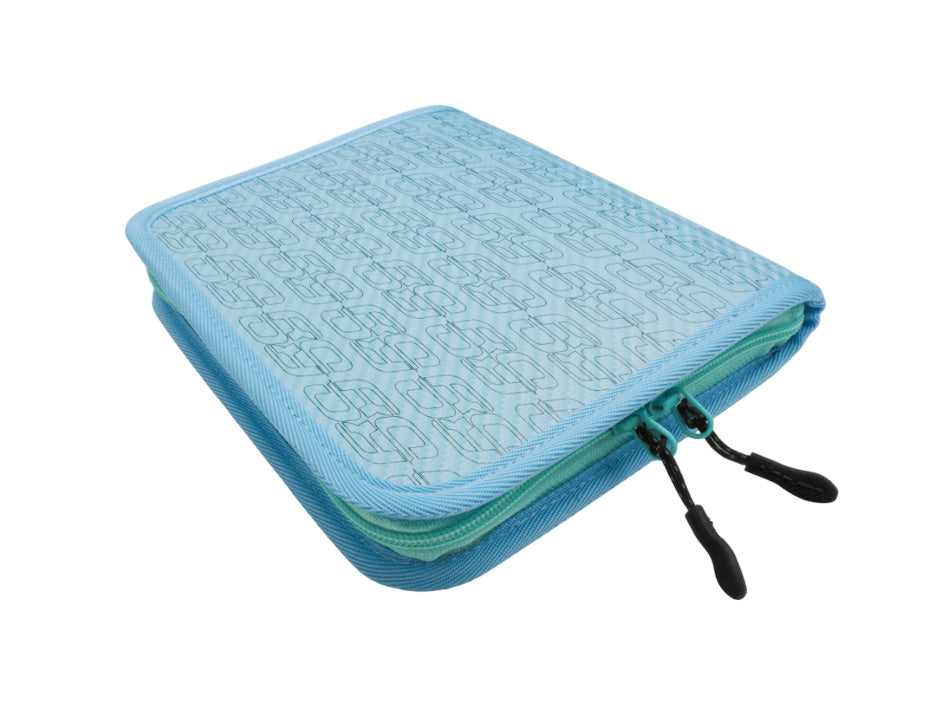 Rodio Craft Spoon Wallet Tasche XL in Eisblau, elegante Tasche mit Platz für Besteck und Zubehör im modernen Design.