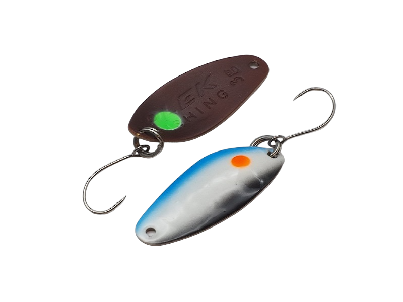 Olek-Fishing Promise Ela Angelköder, silberner Löffel zum Angeln, schimmerndes Metall, ideal für Forellen und Raubfische