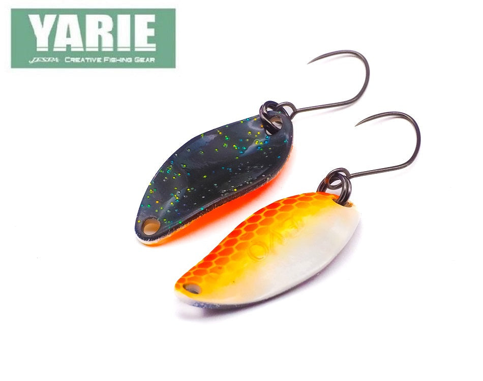 Yarie Löffel T-Fresh EVO BJ13 aus Edelstahl, detailreiche Nahaufnahme des spitzen Löffelendes und ergonomischen Griffs