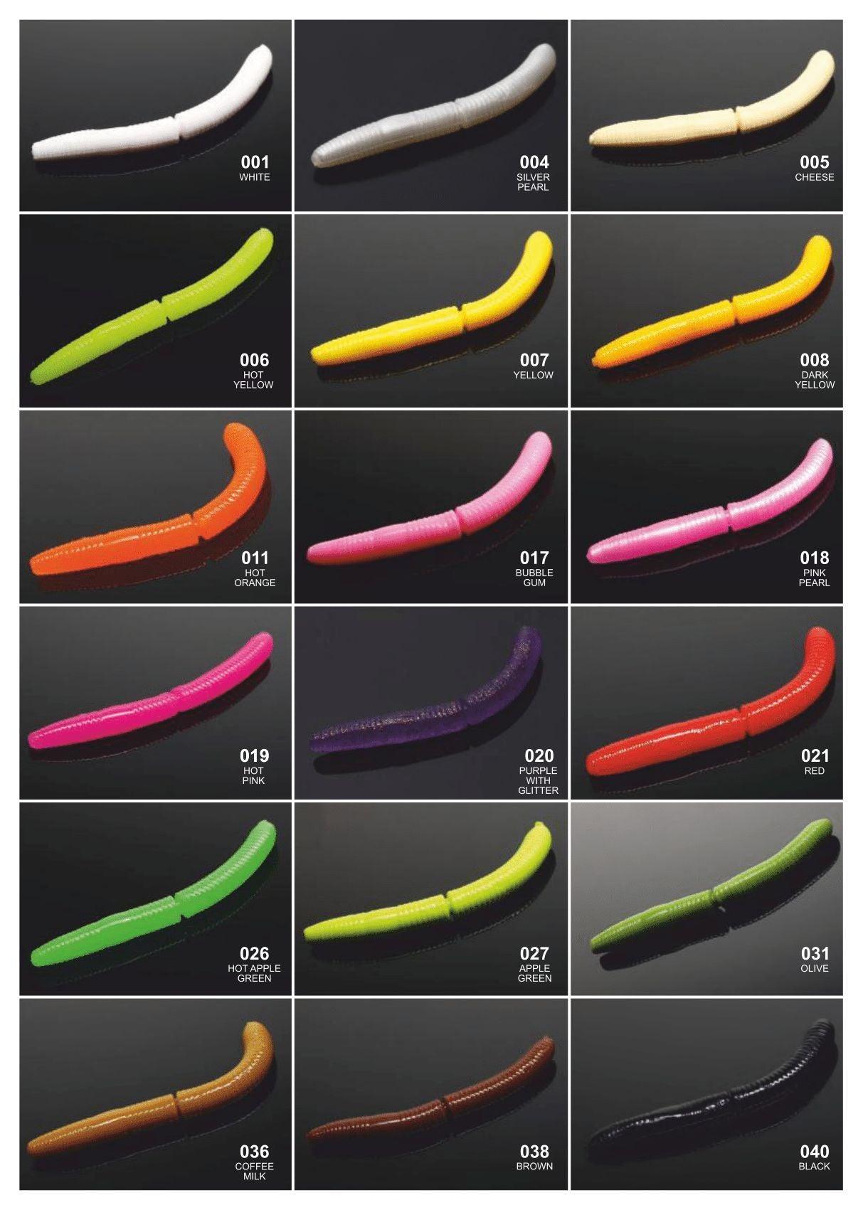 LIBRA LURES FATTY D´WORM 65mm Aroma Käse / Knoblauch / Krill - SP-Fishing