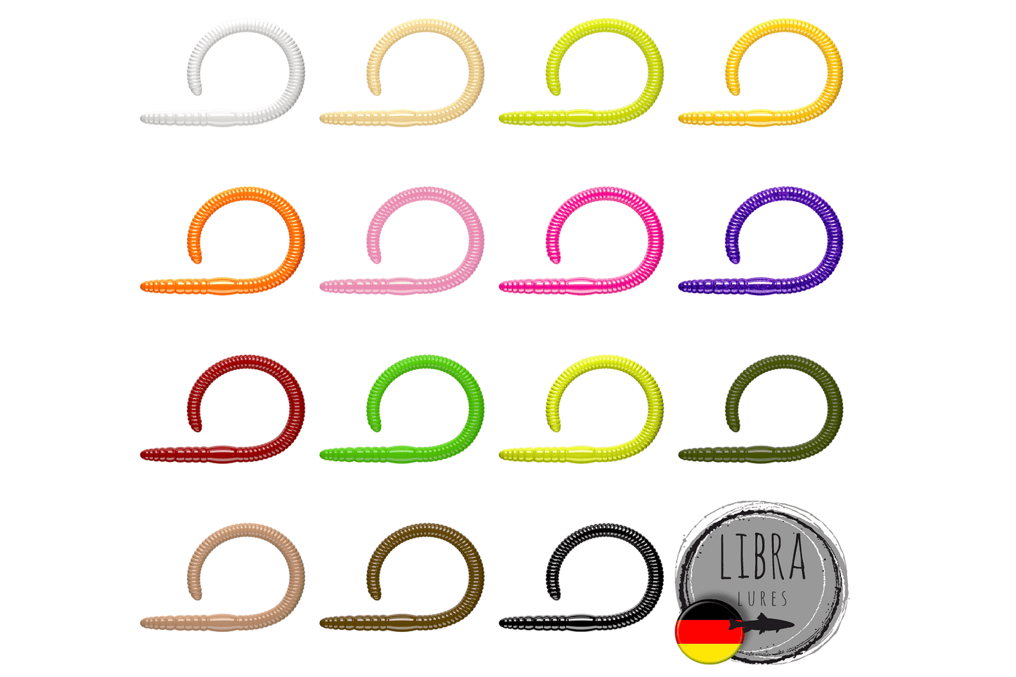 LIBRA LURES FLEX WORM 95mm Aroma Käse - SP-Fishing