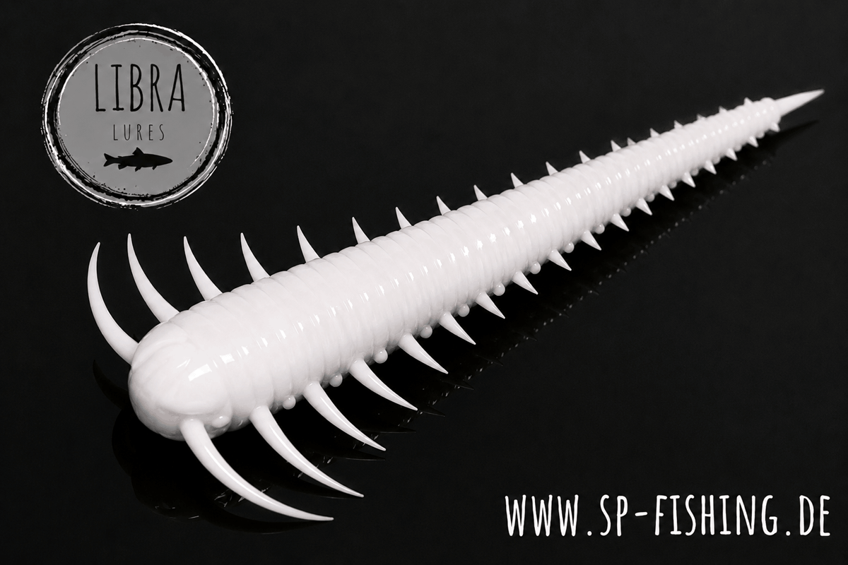 Libra Lures Slayzur 55mm Forellen Gummiköder mit Aroma, aufgetreibend, detailreiche Ansicht des Forellenköders