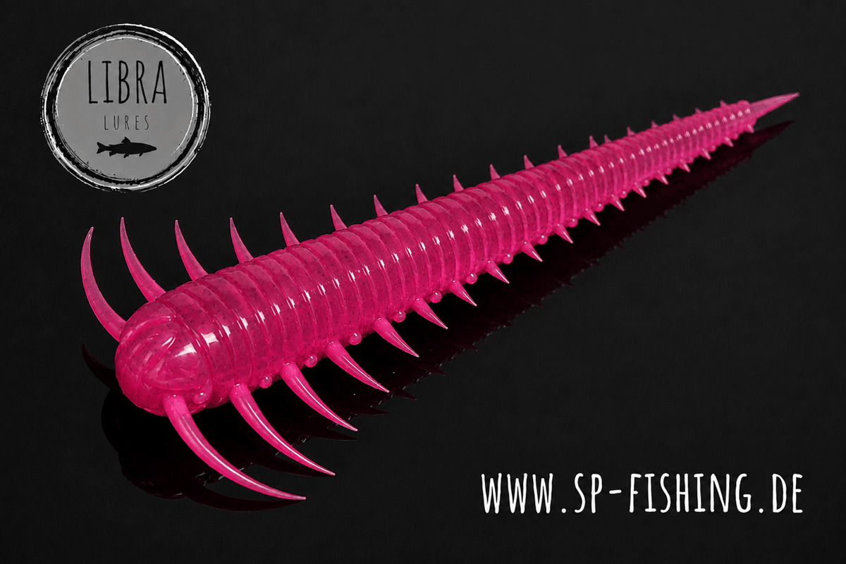 Libra Lures Slayzur Forellen Gummiköder, 55mm, auftreibend mit Aroma, detailreiche Ansicht des Gummiköders