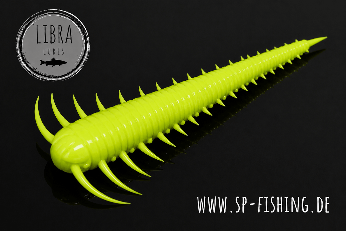 Libra Lures Slayzur Forellen Gummiköder, 55mm, auftreibend mit Aroma, schwimmt im Wasser, detailreiche Textur, farbenfroh.