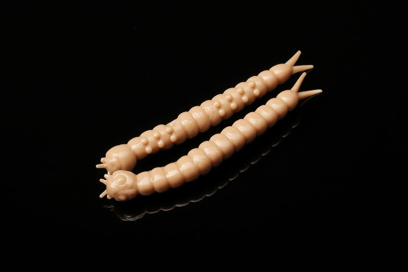 LIBRA LURES Slight Worm floating rubber bait with aroma, designed for trout fishing, showcasing vibrant colors and realistic details.