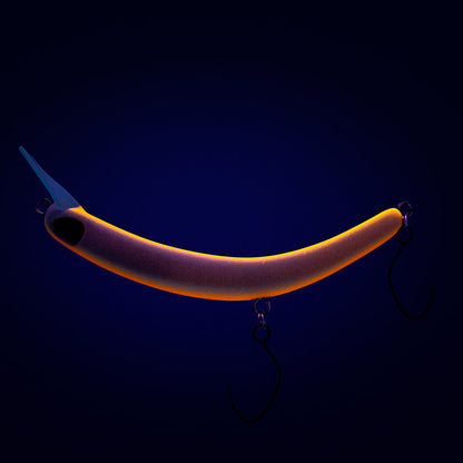PROBAITS Tumbling Banana Wobbler für Forellen, bunter Crankbait mit Überkopflippe, Angelköder für Raubfische, 10283