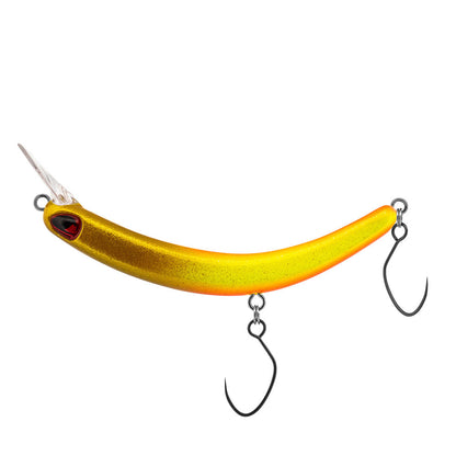 PROBAITS Tumbling Banana Wobbler crankbait set with vibrant colors and overhead lip design for effective fishing.