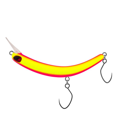 PROBAITS Tumbling Banana Wobbler set featuring 12 overhead lip-crank fishing lures in vibrant colors.
