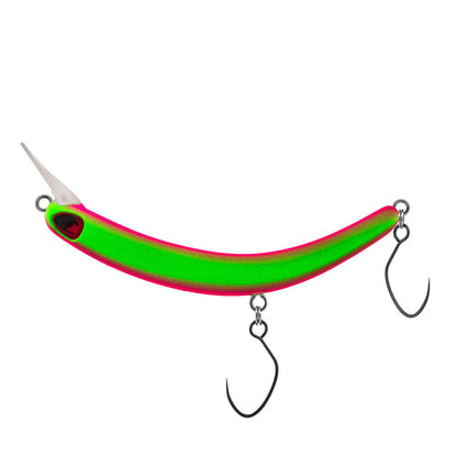 PROBAITS Tumbling Banana Wobbler crankbait set with vibrant colors, designed for effective fishing and trout catching.