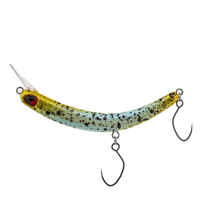 PROBAITS Tumbling Banana Wobbler crankbait set featuring six colorful, lifelike fishing lures for effective trout fishing.
