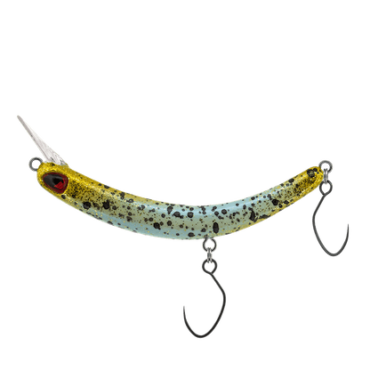 PROBAITS Wobbler Tumbling Banana für Forellen, handgefertigter Crankbait mit Überkopflippe, langlebige Angelausrüstung