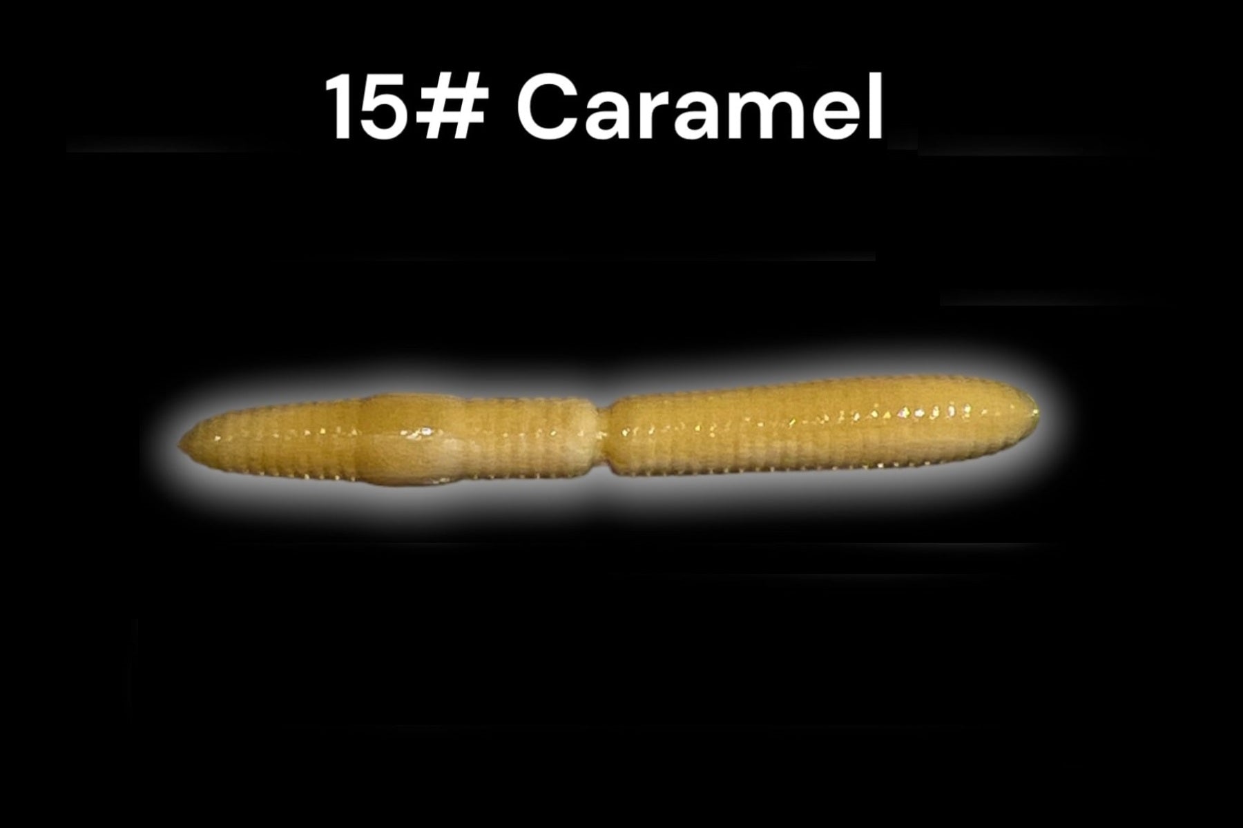 SE-BAITS R-WORM EXTREME FLOATING gummiköder in caramel color, showcasing its flexible body and realistic design.
