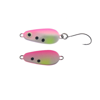 Perfekte Fischerspoon Bullshark Spoon 3g in Silber, zeigt die glänzende, gebogene Köderform für Anglerfischerei.