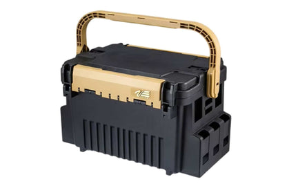 Meiho Angelbox VS-7090A Angelbox Schwarz/Ocker Angelköffer, Angelschnur- und Köderbox in Schwarz und Ocker