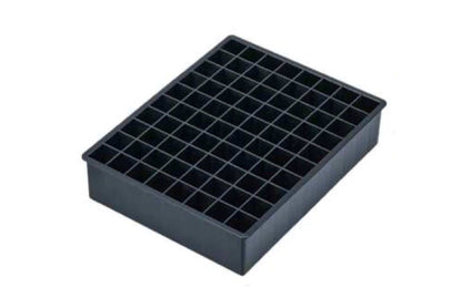 Meiho Angelbox VS-7090A Angelbox, schwarze und ockerfarbene Angelbox für Raubfischköder, mit mehreren Fächern und robustem Design