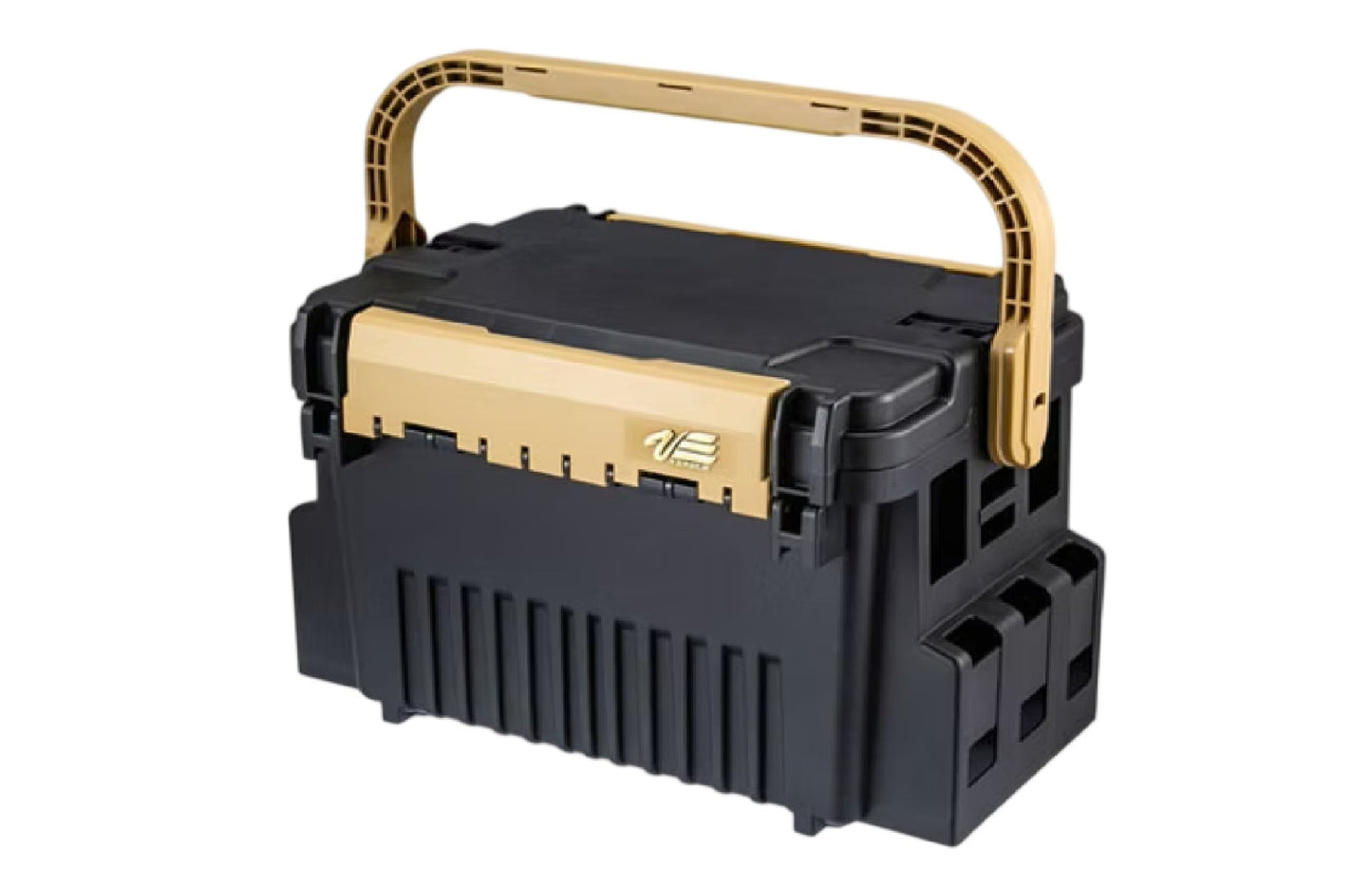 Meiho VS-7090A Angelbox Schwarz/Ocker – Area Trout Tackle Box mit Zubehör