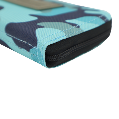 Fangenswert Spoon Wallet Tasche aus Leder, mit Reißverschluss und mehreren Kartenfächern, in elegantem Design.