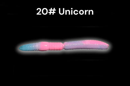SE-BAITS R-WORM EXTREME FLOATING gummiköder in vibrant colors, showcasing its unique floating design for fishing.