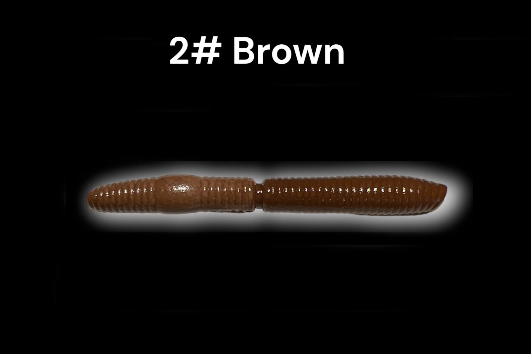 Brown SE-BAITS R-WORM EXTREME FLOATING gummiköder displayed on a white background, showcasing its realistic worm design.