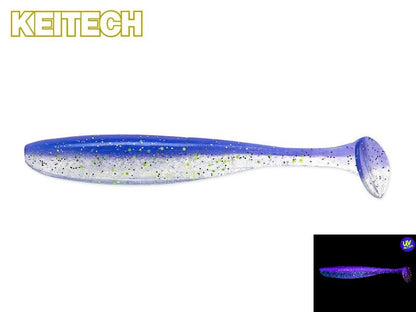Barsch und Zander Gummifisch von Keitech Easy Shiner in Sexy Hering Edition, detailreiche Silikon-Angelköder