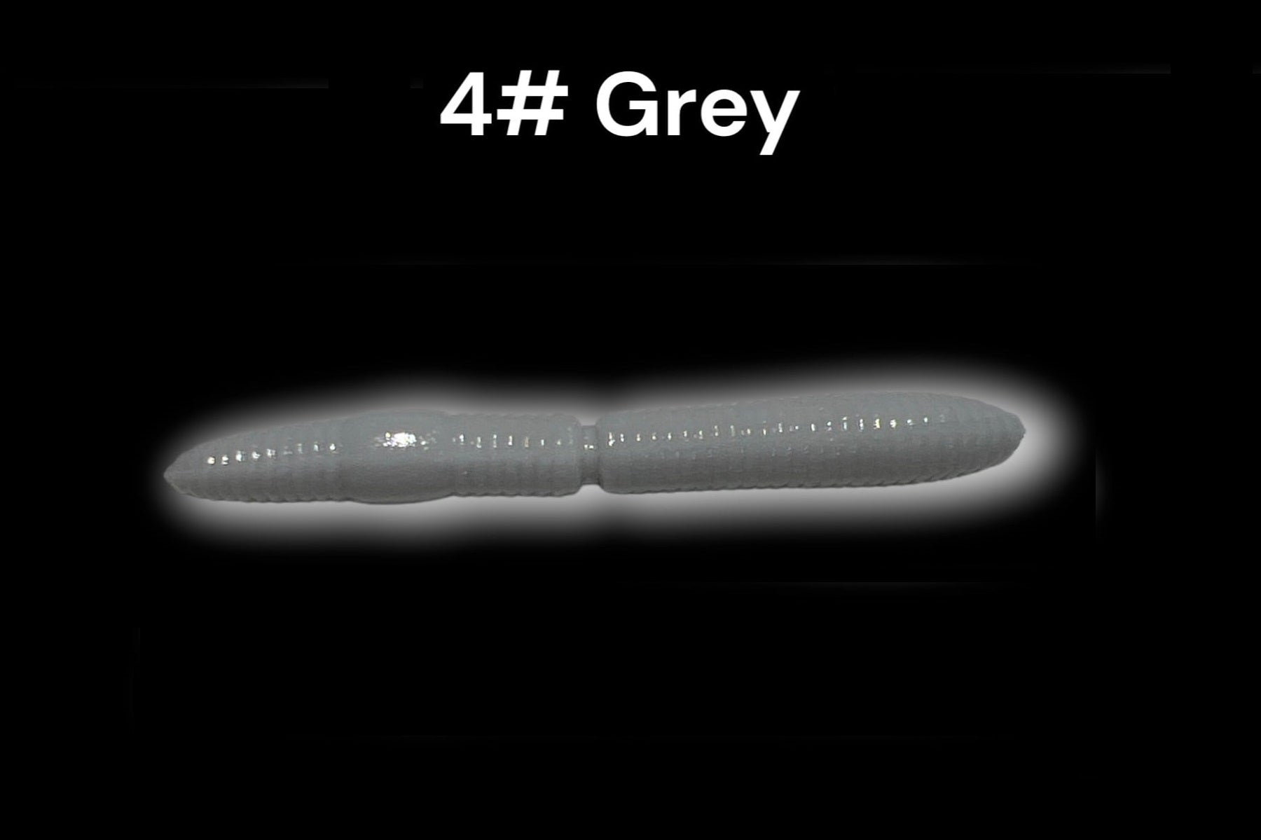 SE-BAITS R-WORM EXTREME FLOATING gummiköder in grey color, showcasing its flexible design and realistic worm texture.