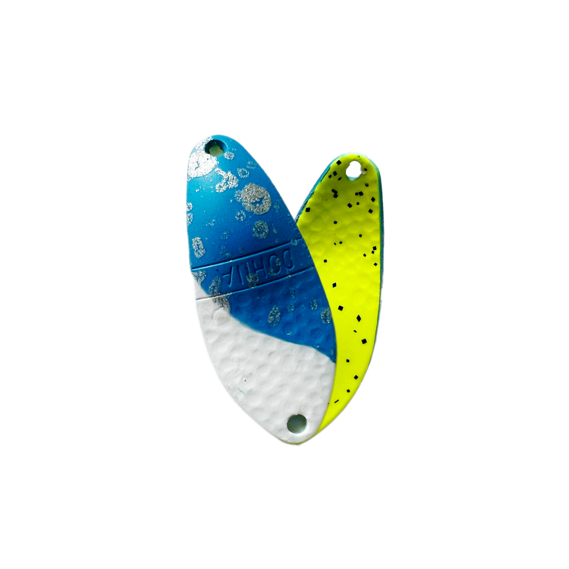 Angler´z System Antem Dohna DDG NEO-04 Angelblei, silberner Spoon zum Angeln, detailreiche Aufnahme