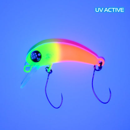 ROB Lure Berbie SS / SSS FA01 wobbler with UV finish, showcasing vibrant colors and detailed design for fishing enthusiasts.