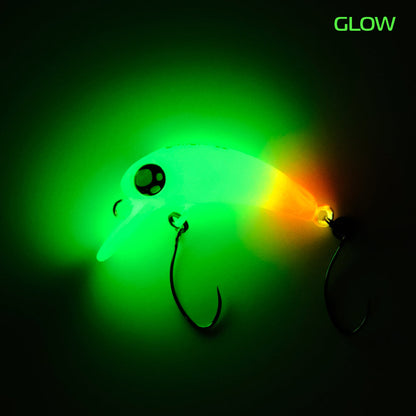 Rob Lure Berbie SS Wobbler im Glanzfinish, leuchtendes Köderfischmodell für Angeln, mit realistischem Design und leuchtender Optik