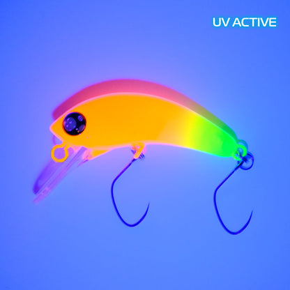 ROB Lure Berbie Mama SS Wobbler in UV-Farbgestaltung, detailreiche Oberfläche, perfekt für Angler, klare Sicht auf das Produkt