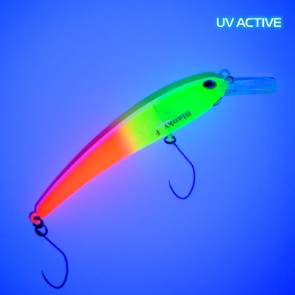 Rob Lure Blanky 65F FA01 Wobbler mit UV-Finish, vielseitiger Angelköder für Forellen und Raubfische, detailreiche Lackierung.