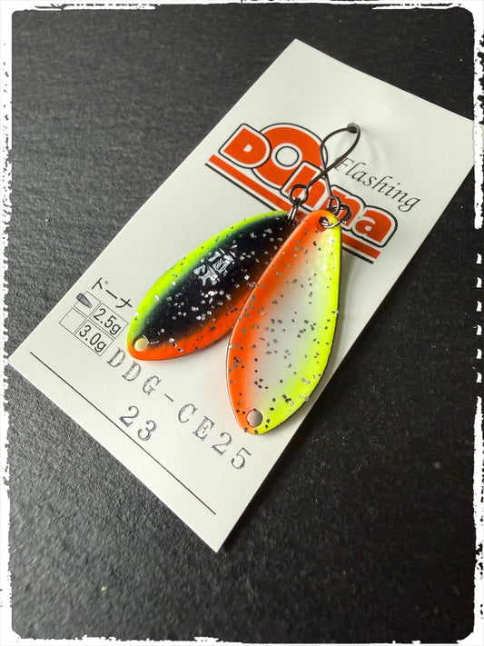 Angler´z System Antem Dohna Spoon DDG-CE25 #23, silberner Angelblei mit ergonomischer Form, auf einem weißen Hintergrund.
