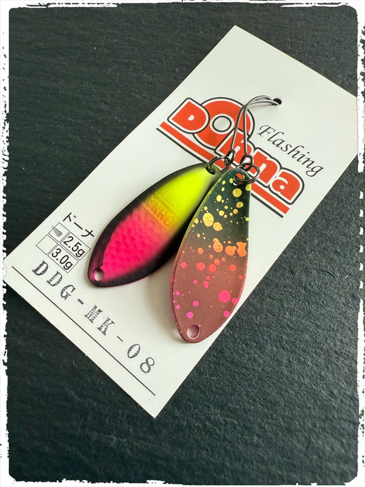 Silberner Angelblei Spoon DDG-MK08 von Angler´z System Antem Dohna, Nahaufnahme des Angelköders